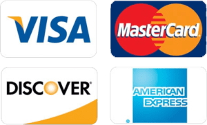 image of credit cards accepted.